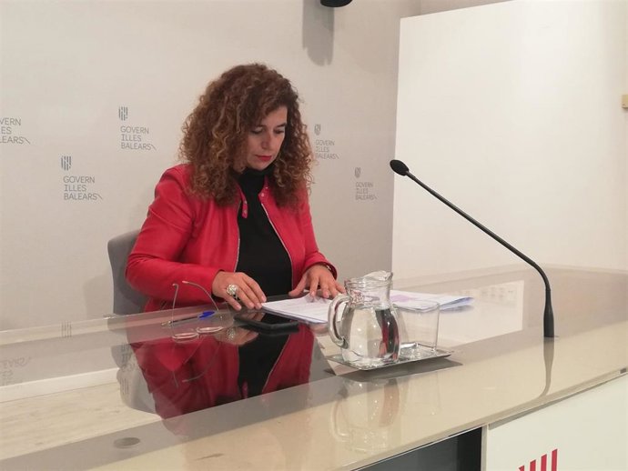 La portavoz del Govern, Pilar Costa, en rueda de prensa tras el Consell de Govern.