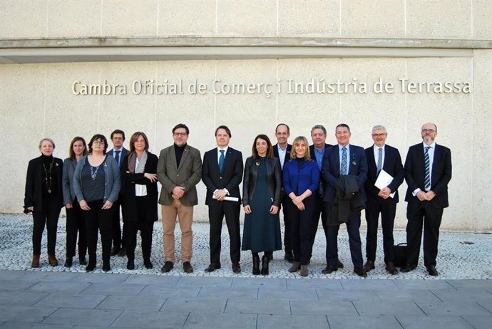 La visita de la portaveu del Govern, Meritxell Budó, a la seu de la Cambra de Comer, Indústria I Serveis de Terrassa