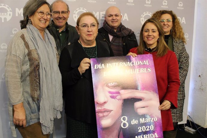 Cartel anunciador del Día de la Mujer en Mérida 2020