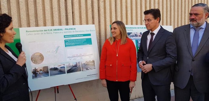 Imagen de la presentación del proyecto de reurbanización de la calle Palencia
