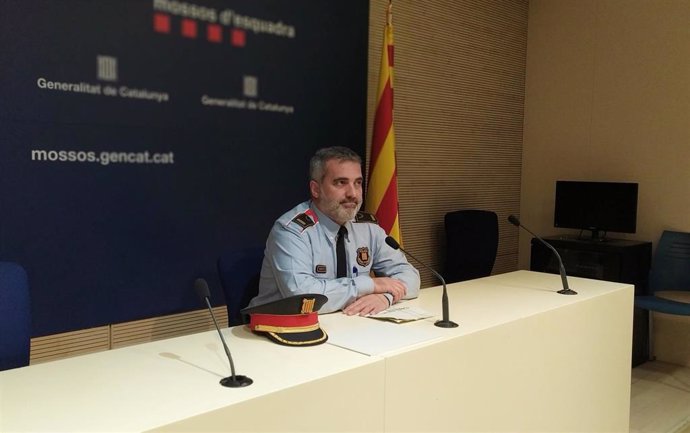 El jefe de la comisaría de Mossos d'Esquadra de Sarri, Jordi Silva.