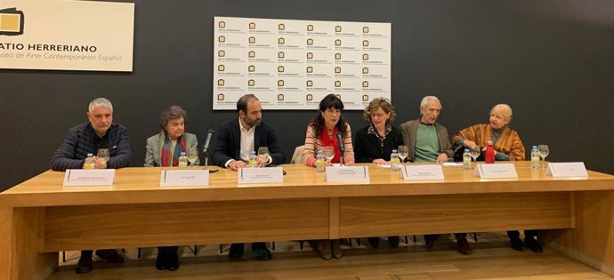 Presentación de las tres nuevas muestras en el Museo Patio Herreriano de Arte Contemporáneo de Valladolid.