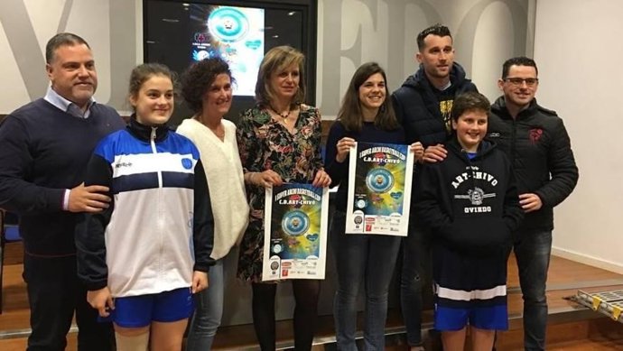 Presentación del torneo de minibasket en Oviedo.