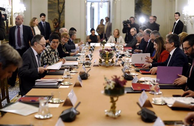 La ministra de Asuntos Exteriores, Unión Europea y Cooperación, Arancha González Laya, mantiene un encuentro con las autoridades Locales y Autonómicas con competencias en el Campo de Gibraltar, en Madrid (España), a 21 de febrero de 2020.