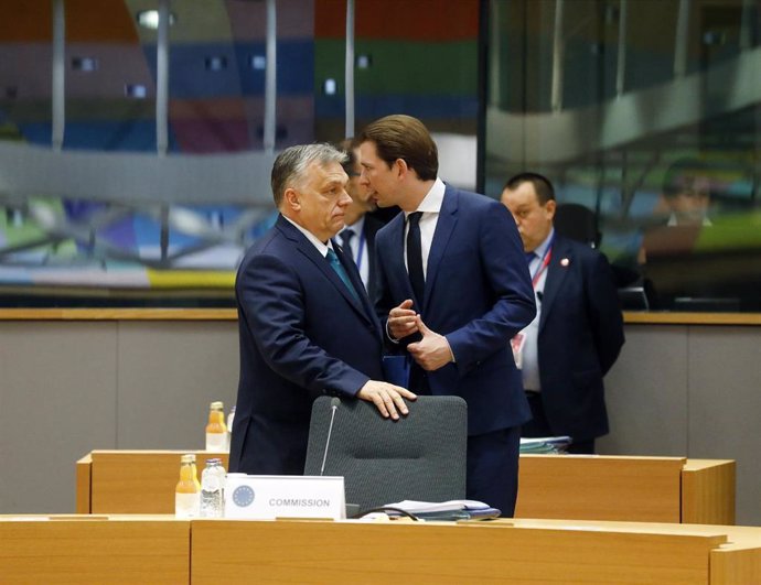Viktor Orban y Sebastian Kurz
