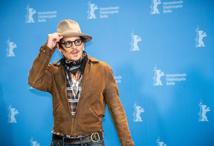 El actor Johnny Depp en el photocall de la película 'Minamata' en la Berlinale, a 21 de febrero de 2020