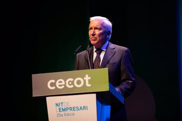 El presidente de Cecot, Antoni Abad, en La Nit de l'Empresari de Cecot en el TNC (archivo)