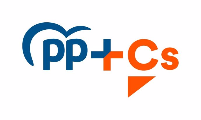 Logotipo electora de la coalición PP y Cs para las elecciones autonómicas en el País Vasco del 5 de abril.