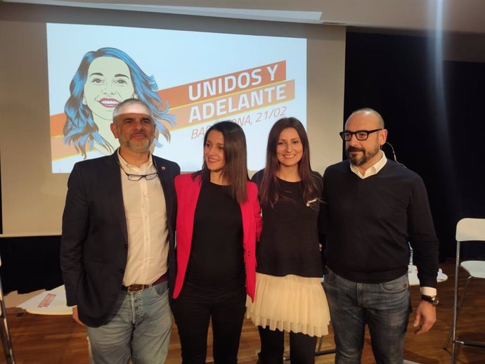 Carlos Carrizosa, Inés Arrimadas, Lorena Roldán y Jordi Cañas
