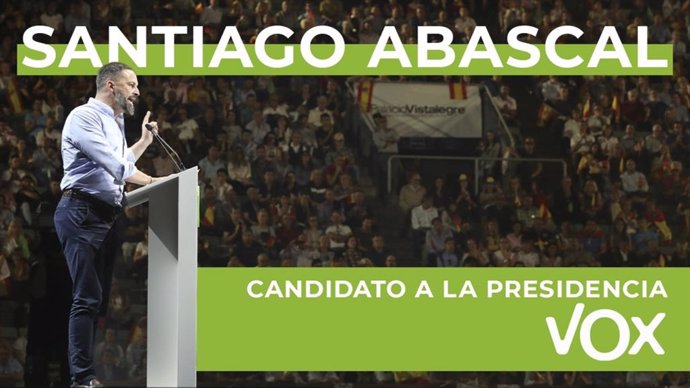 Santiago Abascal presenta su candidatura para presidir Vox