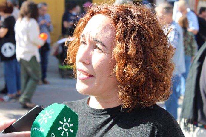 La portavoz de Memoria de Adelante Andalucía, Ana Naranjo.
