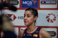 Carolina Marín: "No estoy contenta del todo por cómo me estoy encontrando"