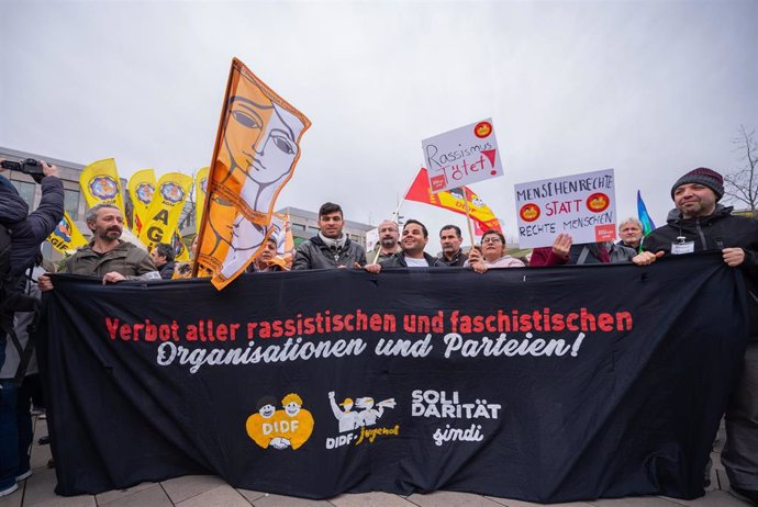 Marcha por los Derechos Humanos y contra el racismo en Hanau