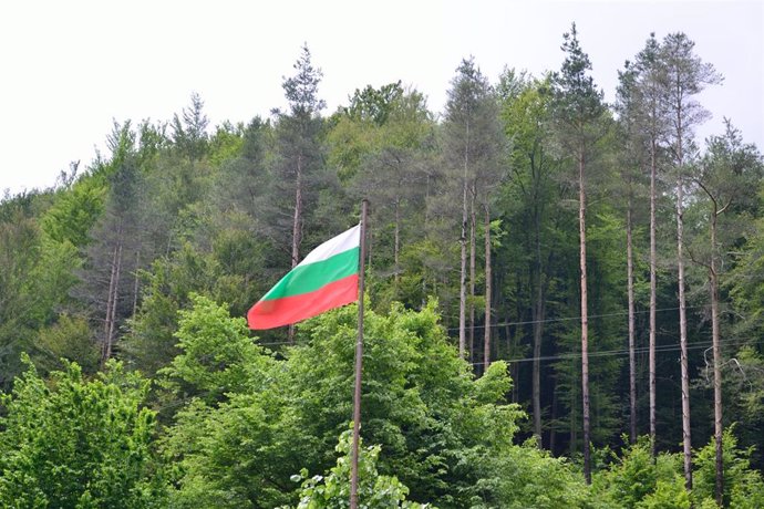 Imagen de la bandera de Bulgaria.