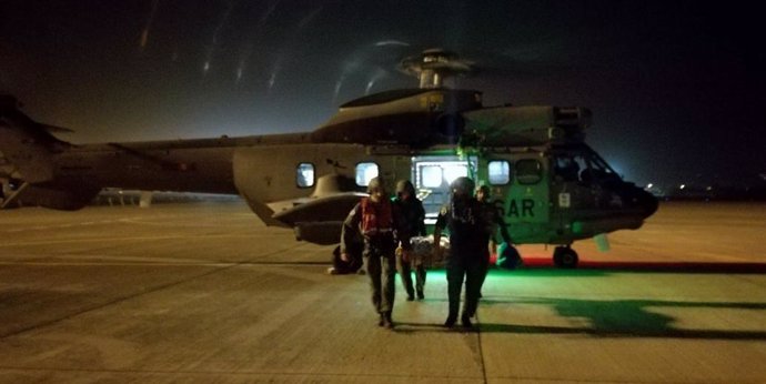 El Ejército del Aire evacua a una mujer desde Lanzarote tras sufrir un ictus