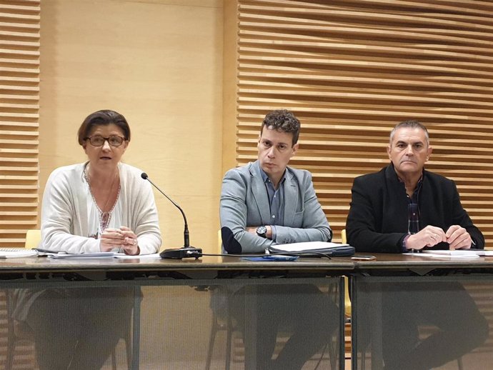 Rueda de prensa de responsables de ACOM, Carolina Morilla, Mario Rivas y Mino García