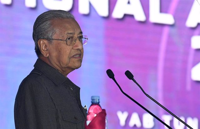 Mahathir Mohamad en un acto en Kuala Lumpur
