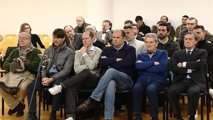 Imágen de los exdirectivos de Osasuna y exjugadores del Betis acusados de supuesto amaño de partidos.