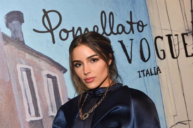 Olivia Culpo en una fiesta de Vogue Italia y Pomellato