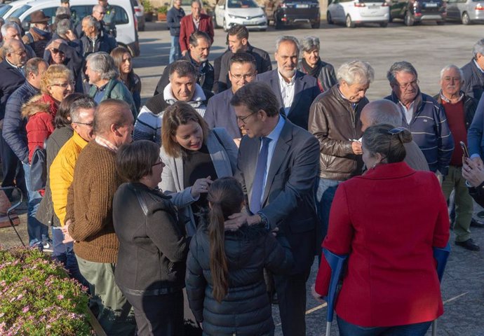 Feijóo participa en un acto de partido en Salvaterra de Miño (Pontevedra)