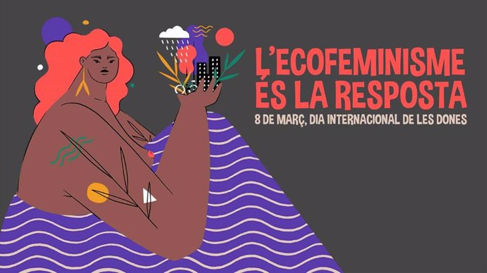 El cartel del programa del Ayuntamiento de Barcelona para el Dia Internacional de la Mujer