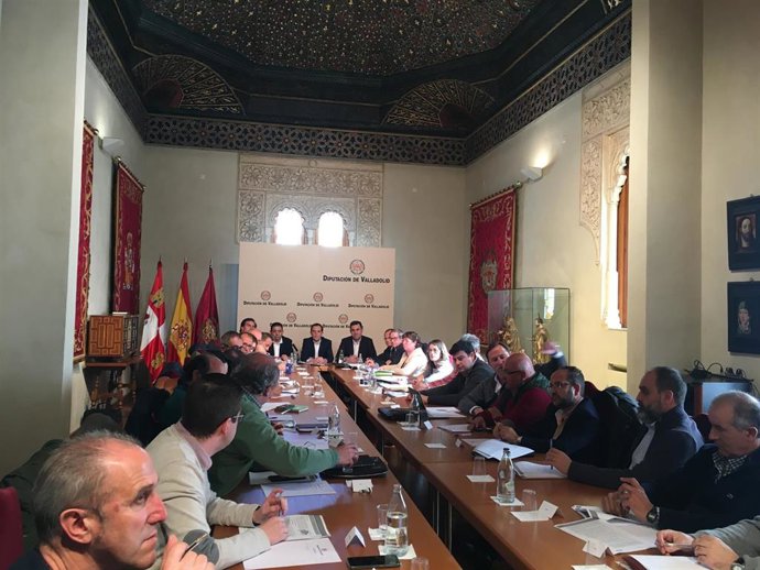 Reunión en la Diputación de Valladolid.