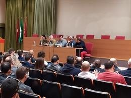 Imagen de la reunión de delegados que ha celebrado UGT-A este lunes en Sevilla sobre el calendario de movilizaciones en Airbus.