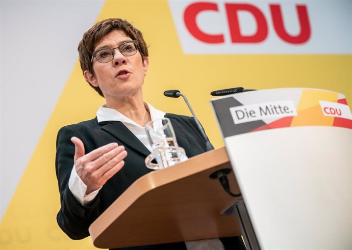 La presidenta de la CDU, Annegret Kramp-Karrenbauer