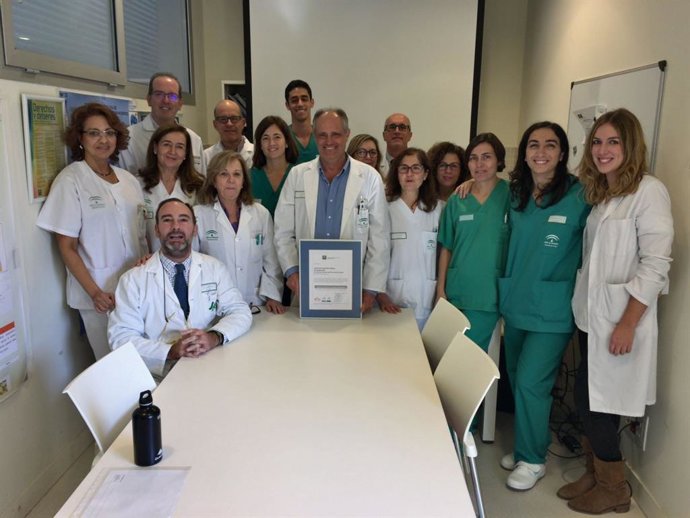 Sanitarios de Oftalmología del hospital de Jerez