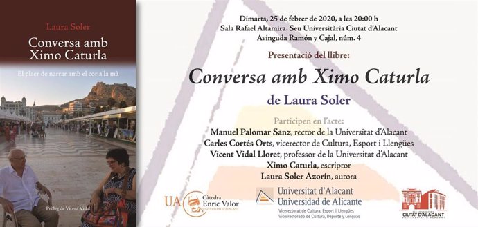 Cartel de la presentación del libro de Laura Soler.
