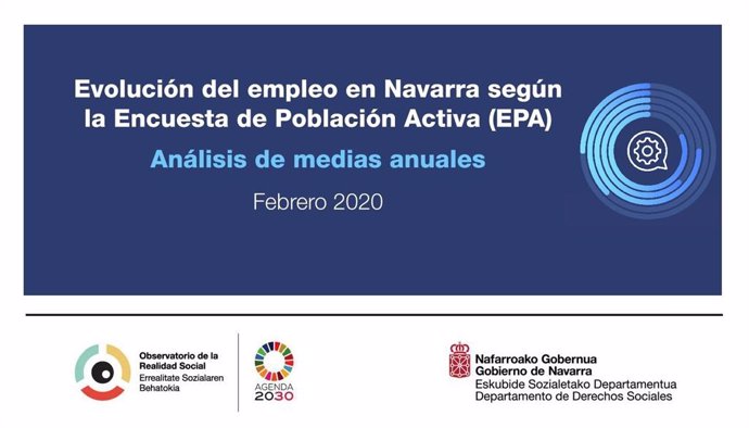 Portada del informe del Observatorio de la Realidad Social de Navarra sobre la EPA