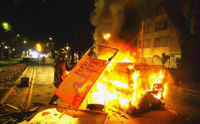 Disturbios en Avenida Libertad de Valparaíso