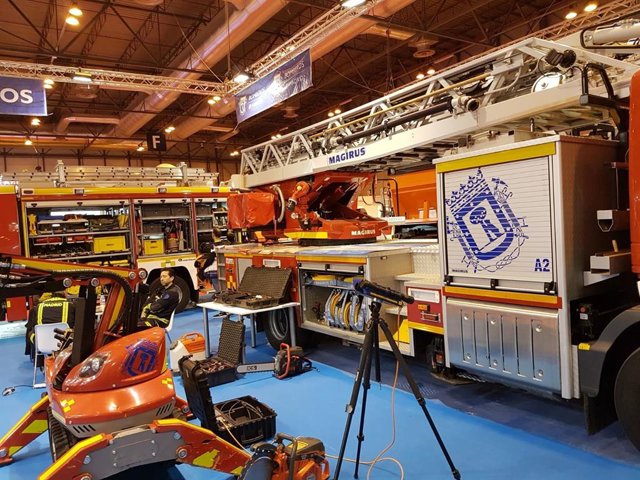 Espacio del Samur-Protección Civil en el Salón Internacional de la Seguridad (SICUR)