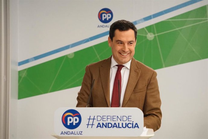 El presidente de la Junta y del PP-A, Juanma Moreno, en una imagen de archivo