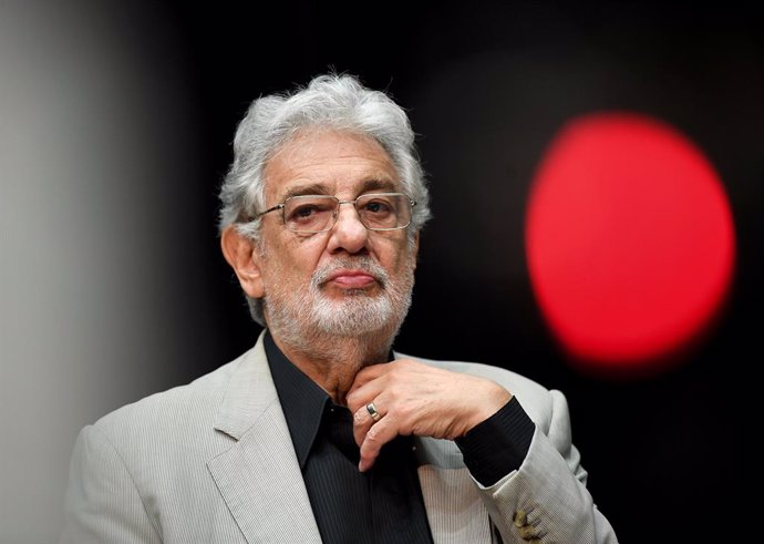 FILED - 07 June 2018, Berlin: Opera singer Placido Domingo,speaks during a press conference on the performance "State Opera for all". 