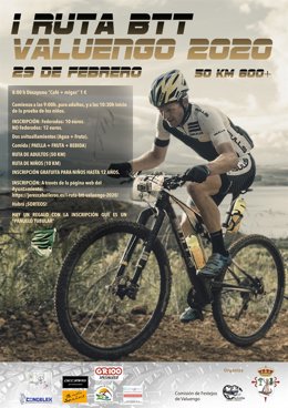 Cartel de la Ruta BTT Valuengo 2020