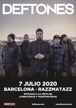 Deftones anuncian concierto en Barcelona el 7 de julio