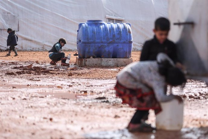 Desplazados internos en Idlib