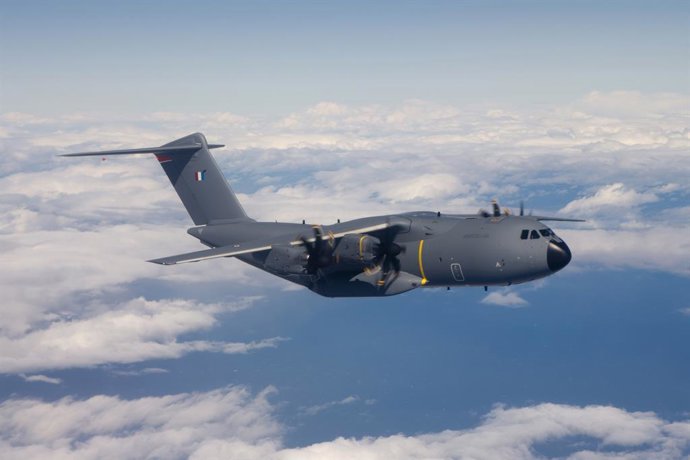 Primer vuelo del A400M que se entregó a las Fuerzas Aéreas francesas.  Imagen de archivo.