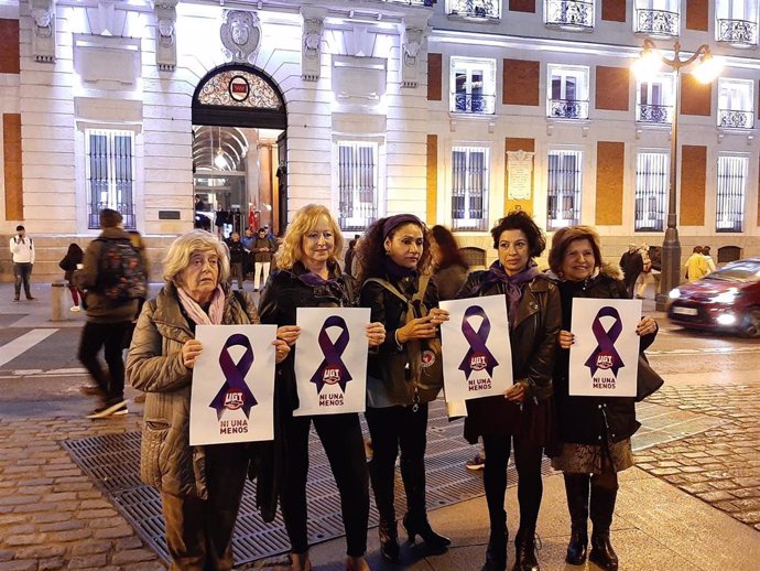 Concentración del Foro de Madrid contra la Violencia a las Mujeres.