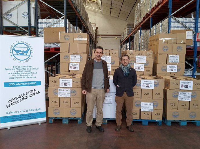 La UD Logroñés entrega al Banco de Alimentos 6.583 kilos
