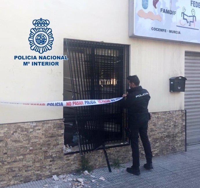 Policía Nacional detiene a los presuntos autores de asaltar la Federación de Asociaciones Murcianas de Personas con Discapacidad