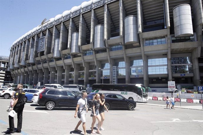 Imagen de recurso del Estadio Santiago Bernabéu de Madrid.