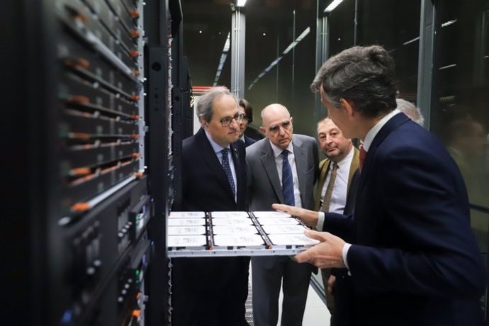 El presidente de la Generalitat Quim Torra visita el BSC-CNC