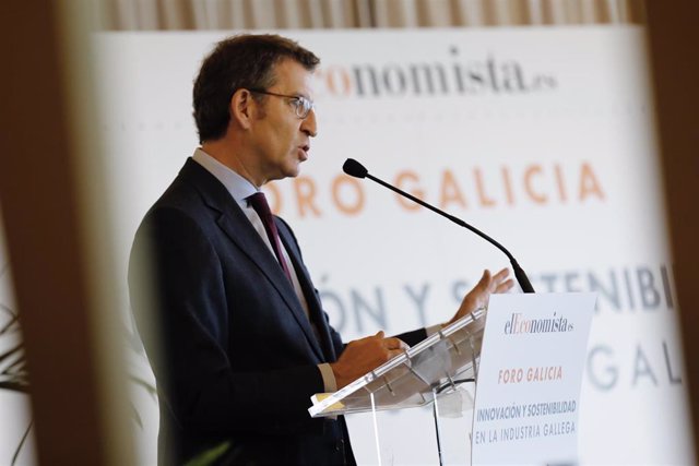 El presidente de la Xunta, Alberto Núñez Feijóo, participa en el Foro Galicia 'Innovación y Sostenibilidad en la Industria Gallega'