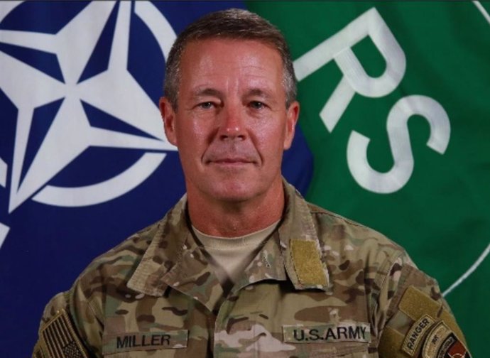 El general Scott Miller, jefe de la misión de la OTAN en Afganistán y de las fuerzas de Estados Unidos en el país centroasiático