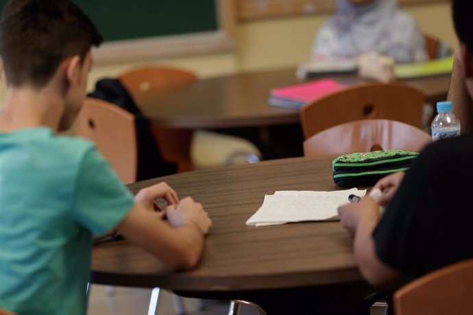 Alumnos de Educación Secundaria en el aula de un instituto.