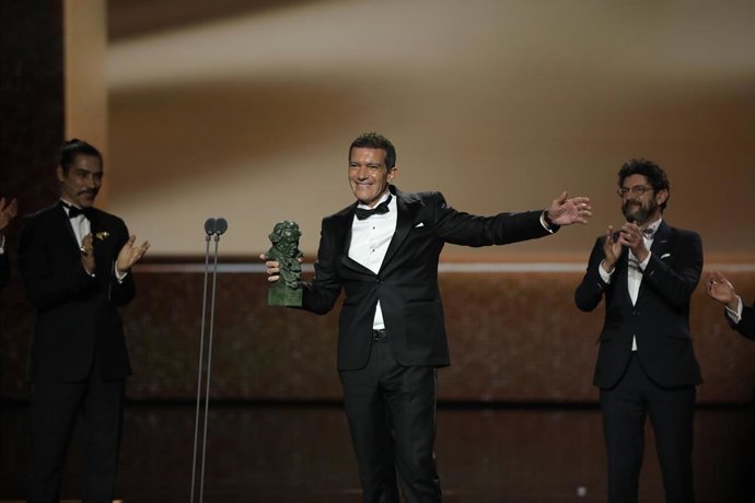 Antonio Banderas en la XXXIV edición de los Premios Goya, en Málaga (Andalucía, España), a 25 de enero de 2020.