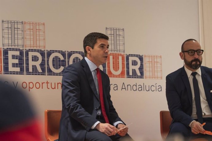 Sergio Romero, portavoz parlamentario de Ciudadanos, y Jordi Cañas, eurodiputado de Cs.