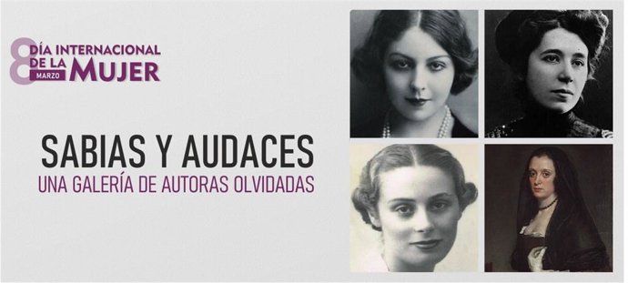 Cartel de actividades de la Consejería de Cultura y Patrimonio Histórico por el Día Internacional de la Mujer